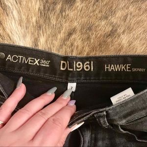DL1961 Womens Blue Denim Zippered Pocketed Skinny High Waist Jeans